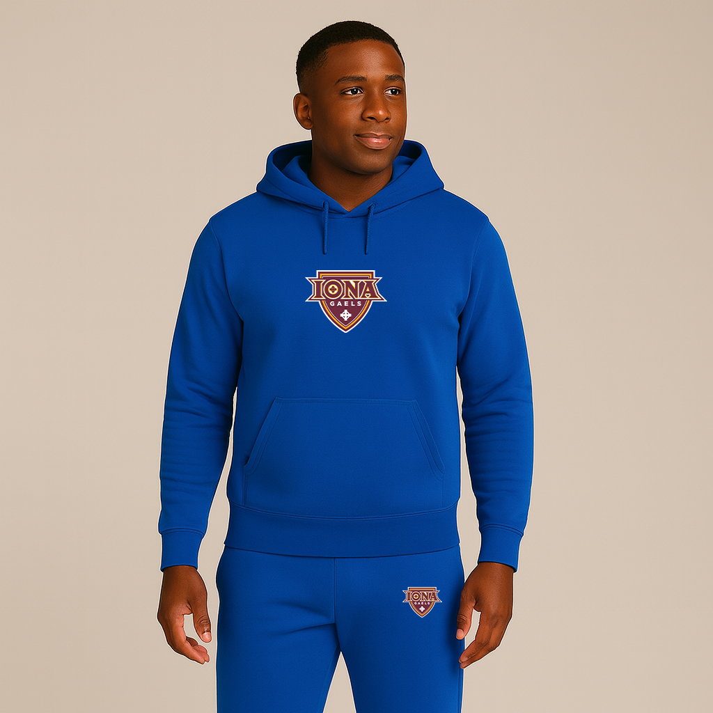 Men's Iona Gaels Logo Hoodie Joggers Set