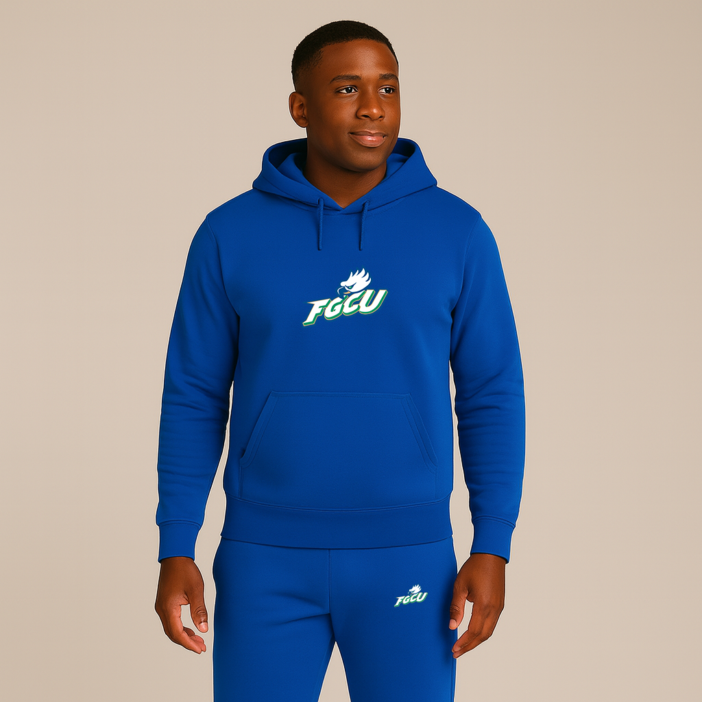 Men's Florida Gulf Coast Eagles Logo Hoodie Joggers Set