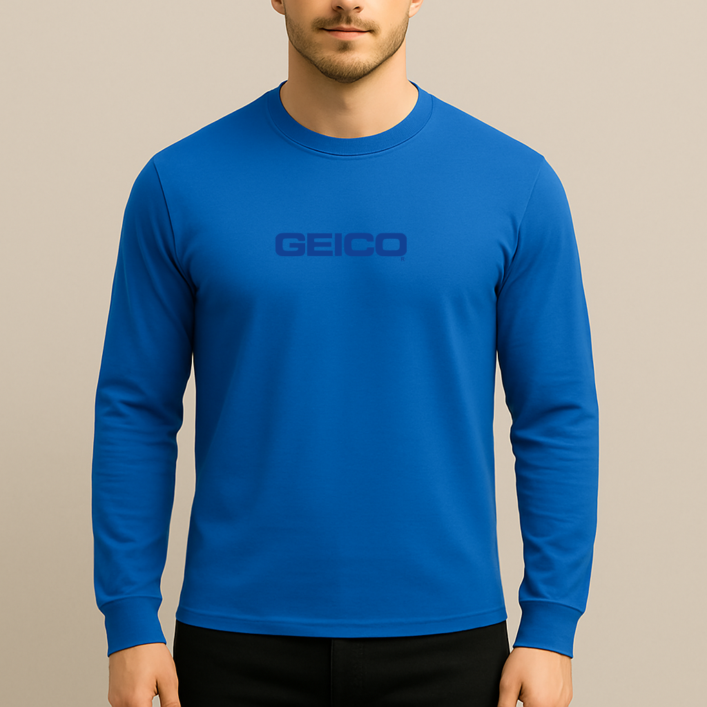 Men's Geico Logo Long Sleeve T-Shirt