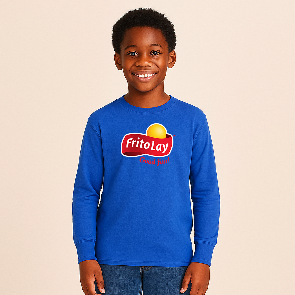 Youth Kids Frito Lays Long Sleeve T-Shirt
