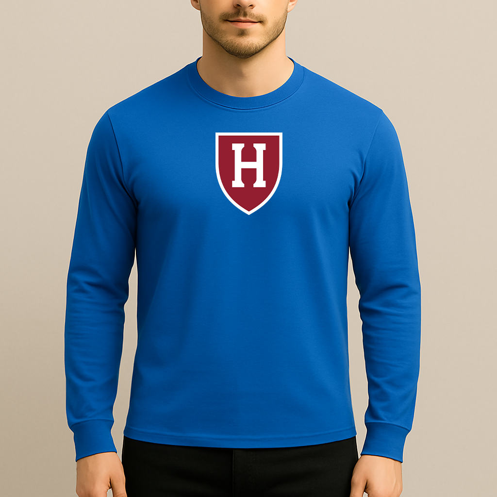 Men's Harvard Crimson Logo Long Sleeve T-Shirt