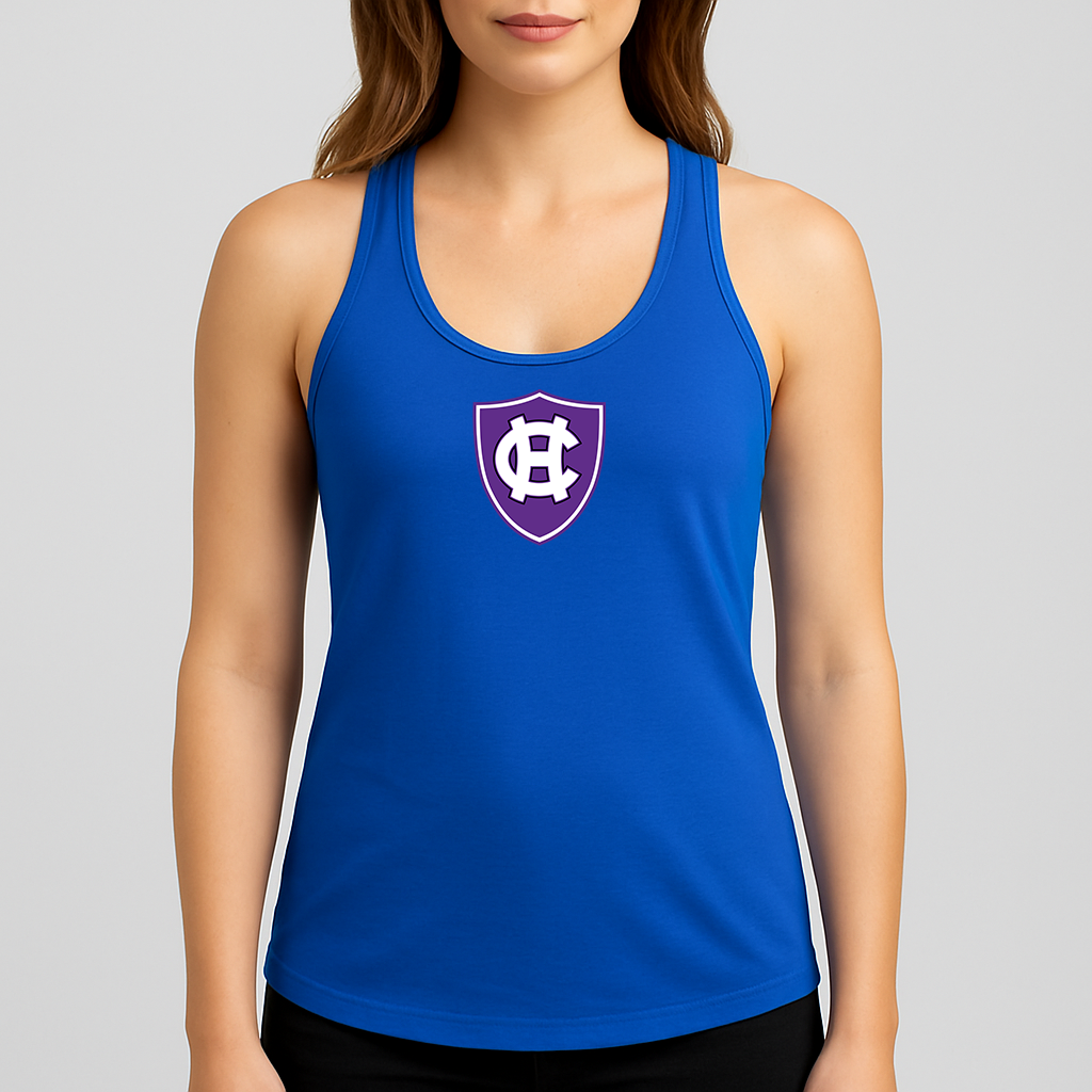 Women's Holy Cross Crusaders Logo Next Level Ideal Racerback Tank