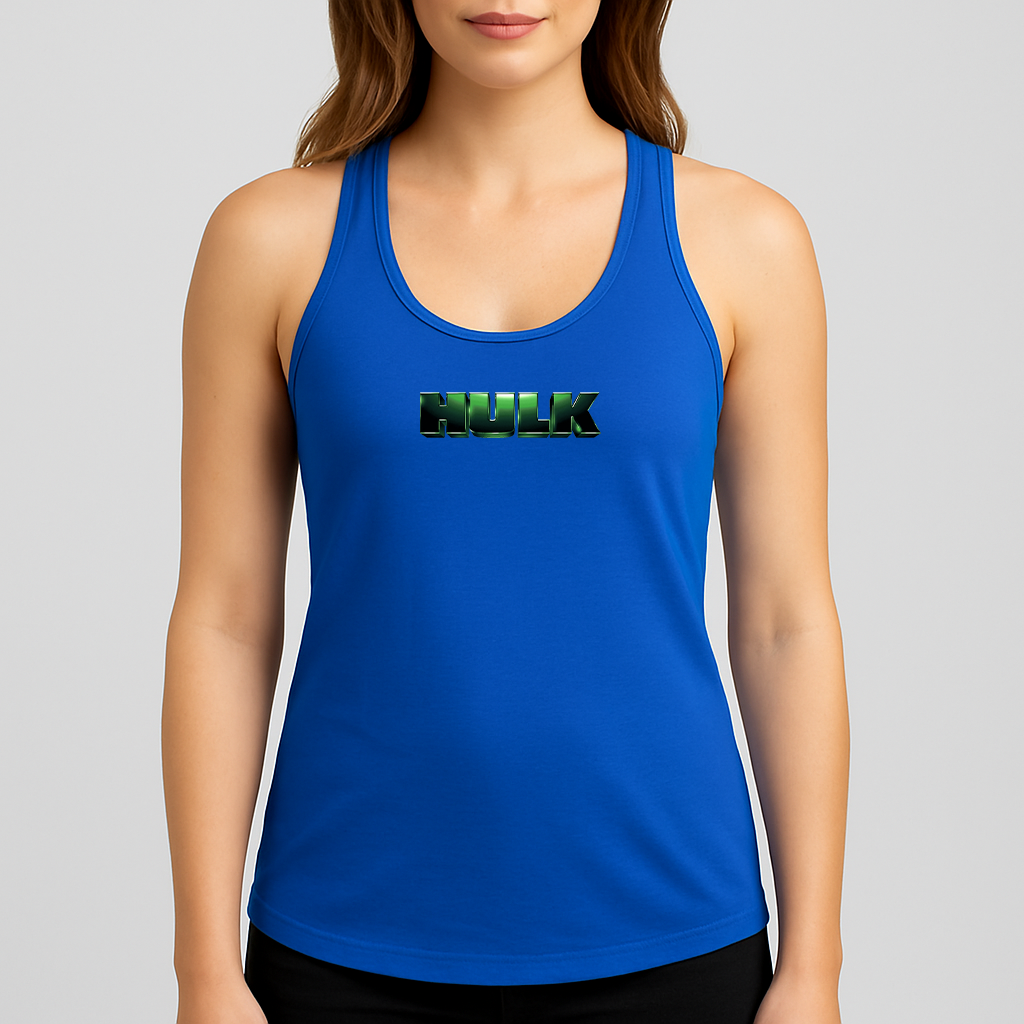 Women's The Hulk Marvel Superhero Racerback Tank Top