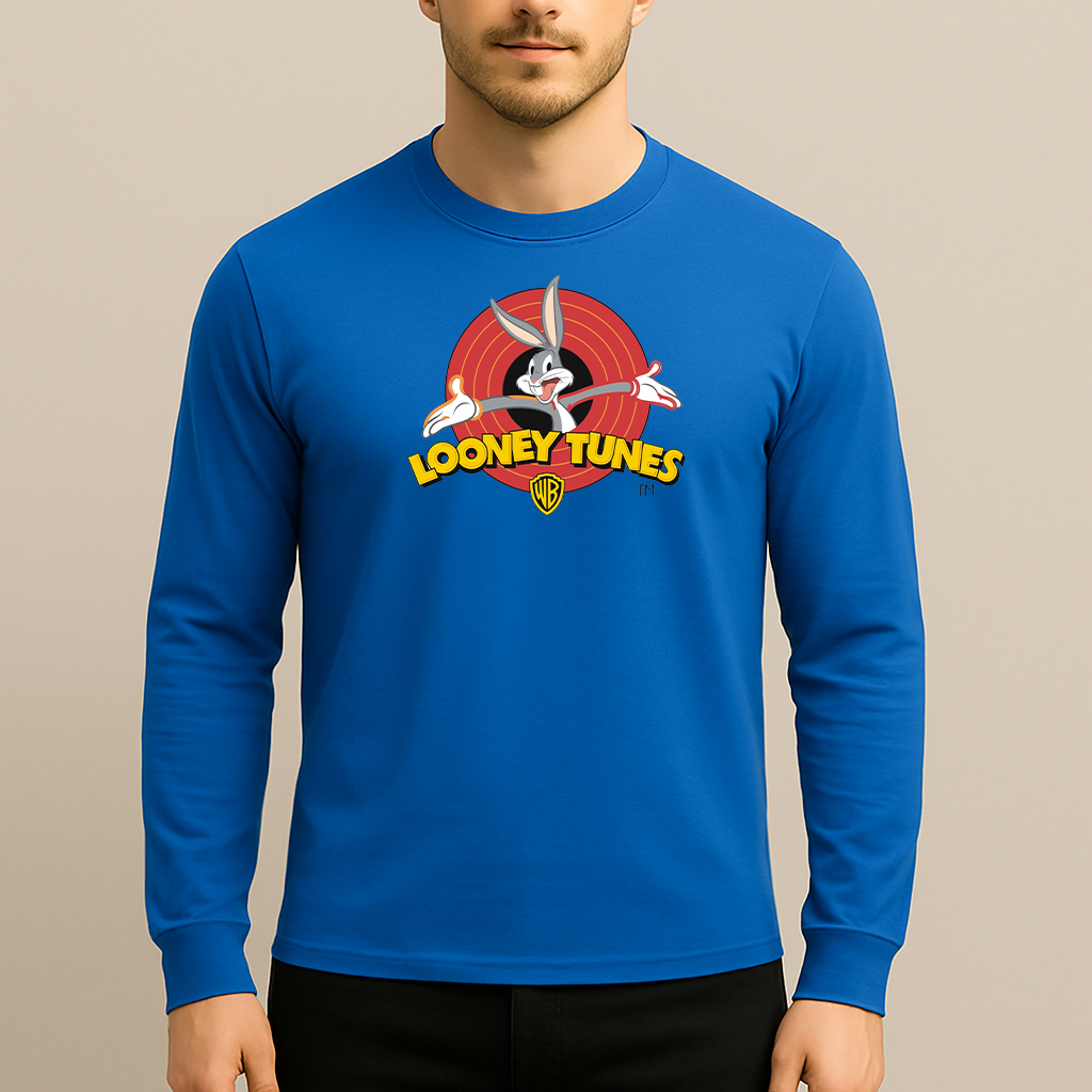 Men's Looney Tunes Warner Brothers Cartoon Long Sleeve T-Shirt