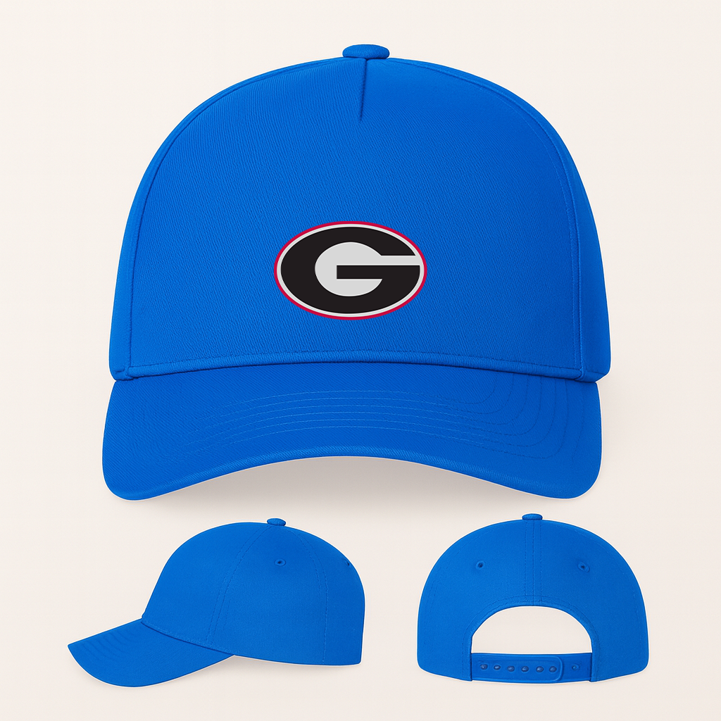 George Georgia Bulldogs Logo Five Panel Twill Snapback Cap