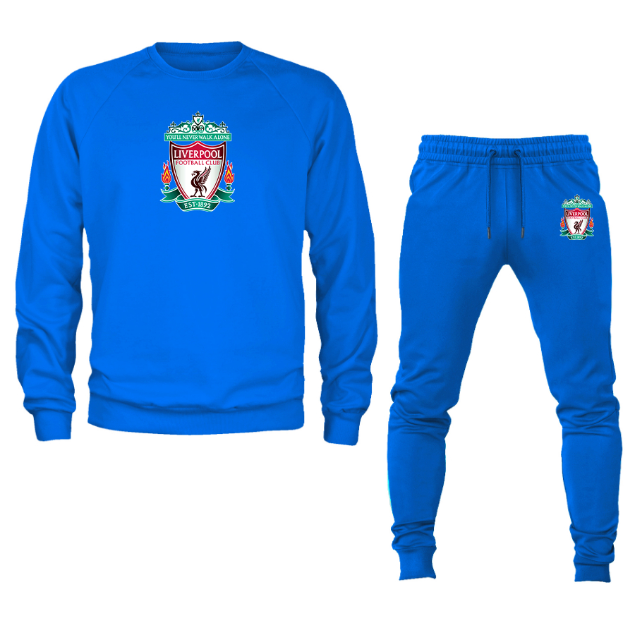 Men's Liverpool Football Club Est.1892 Crewneck Sweatshirt Joggers Suit