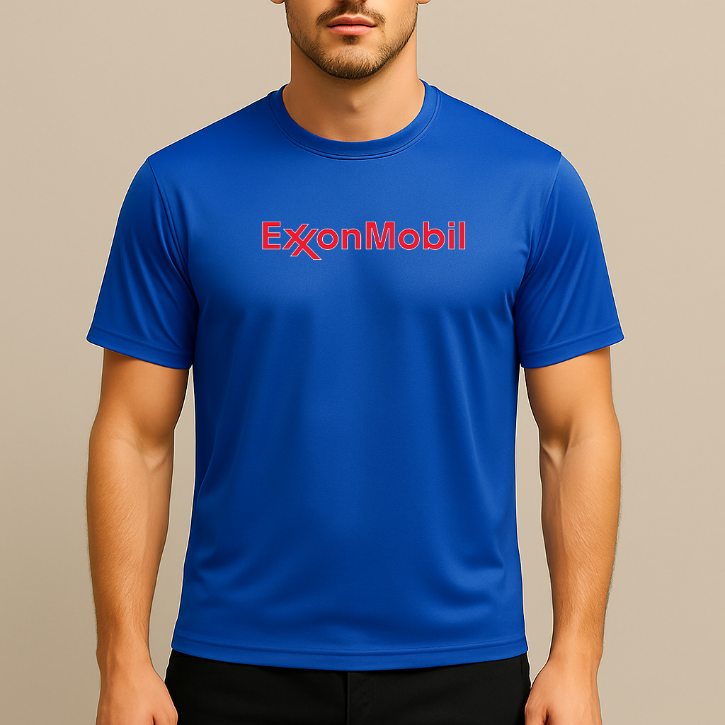 Men's Exxon Mobil Gas Station Polyester T-Shirt