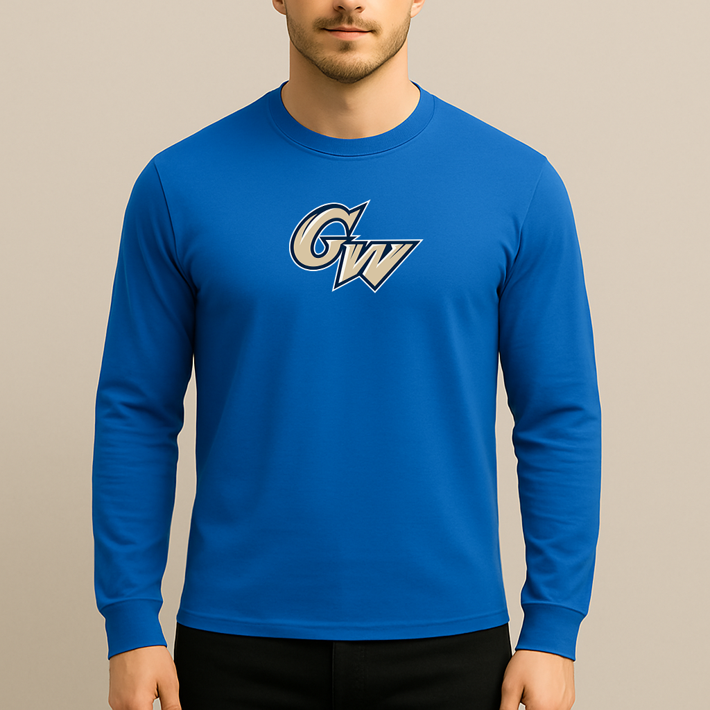 Men's George Washington Colonials Logo Long Sleeve T-Shirt