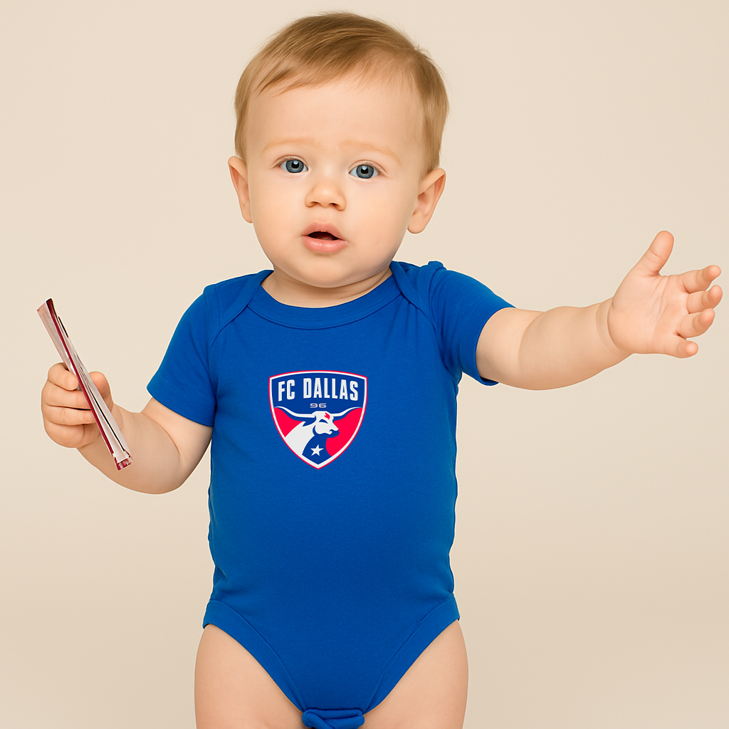 FC Dallas Soccer Logo Baby Romper Onesie