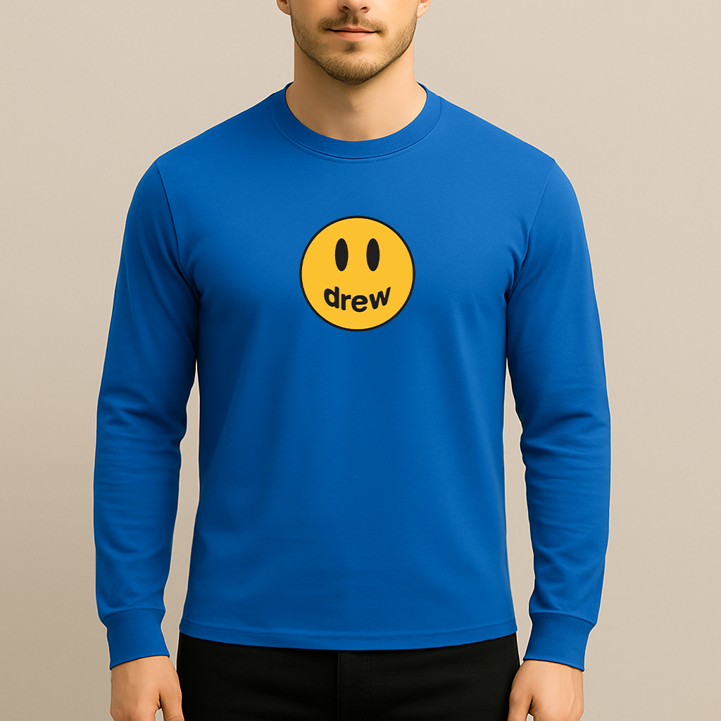 Men's Justin Bieber Drew Music Long Sleeve T-Shirt