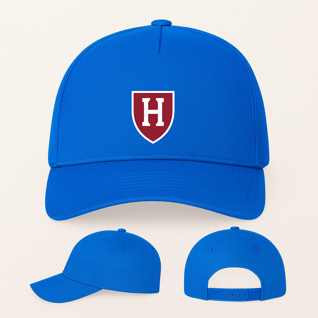 George Harvard Crimson Logo Five Panel Twill Snapback Cap