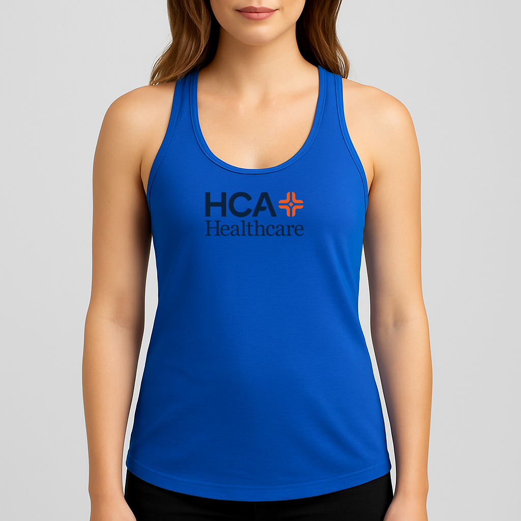 Women's HCA Healthcare Logo Next Level Ideal Racerback Tank