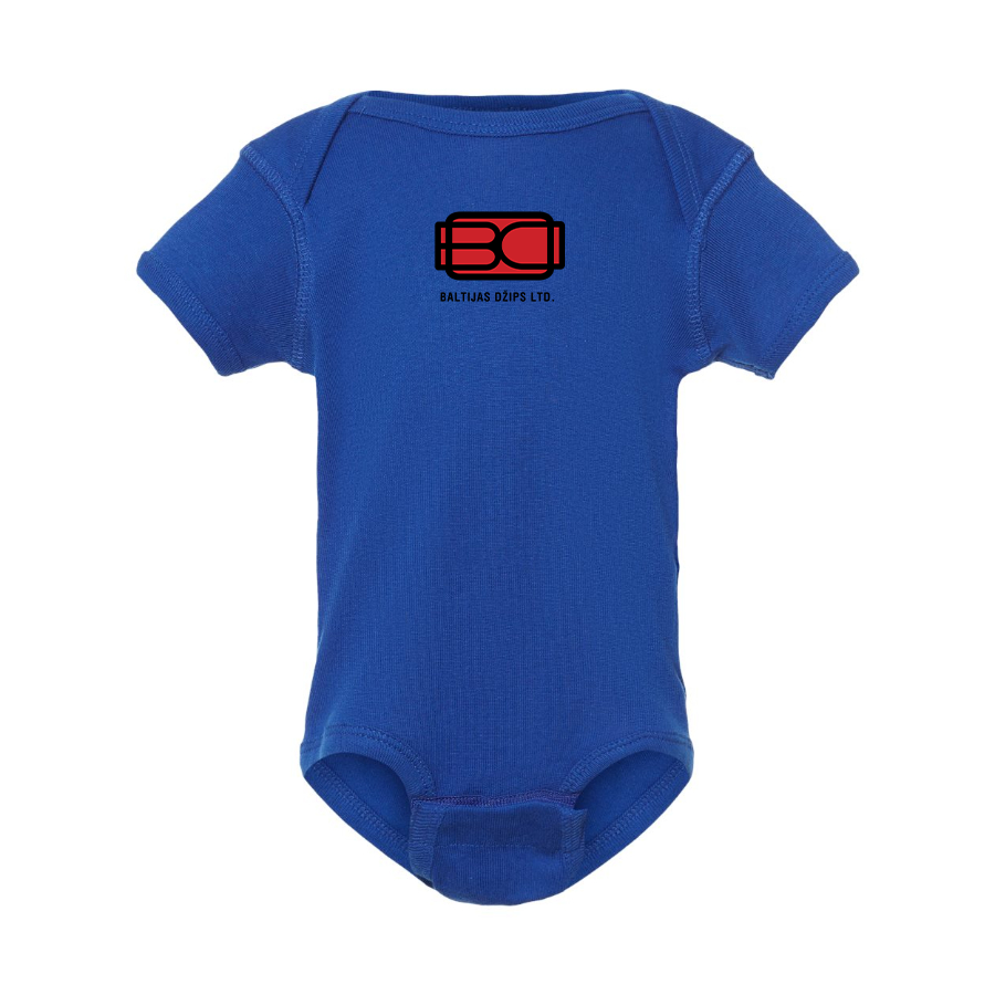 Baltijas Dzips Logo Baby Romper Onesie