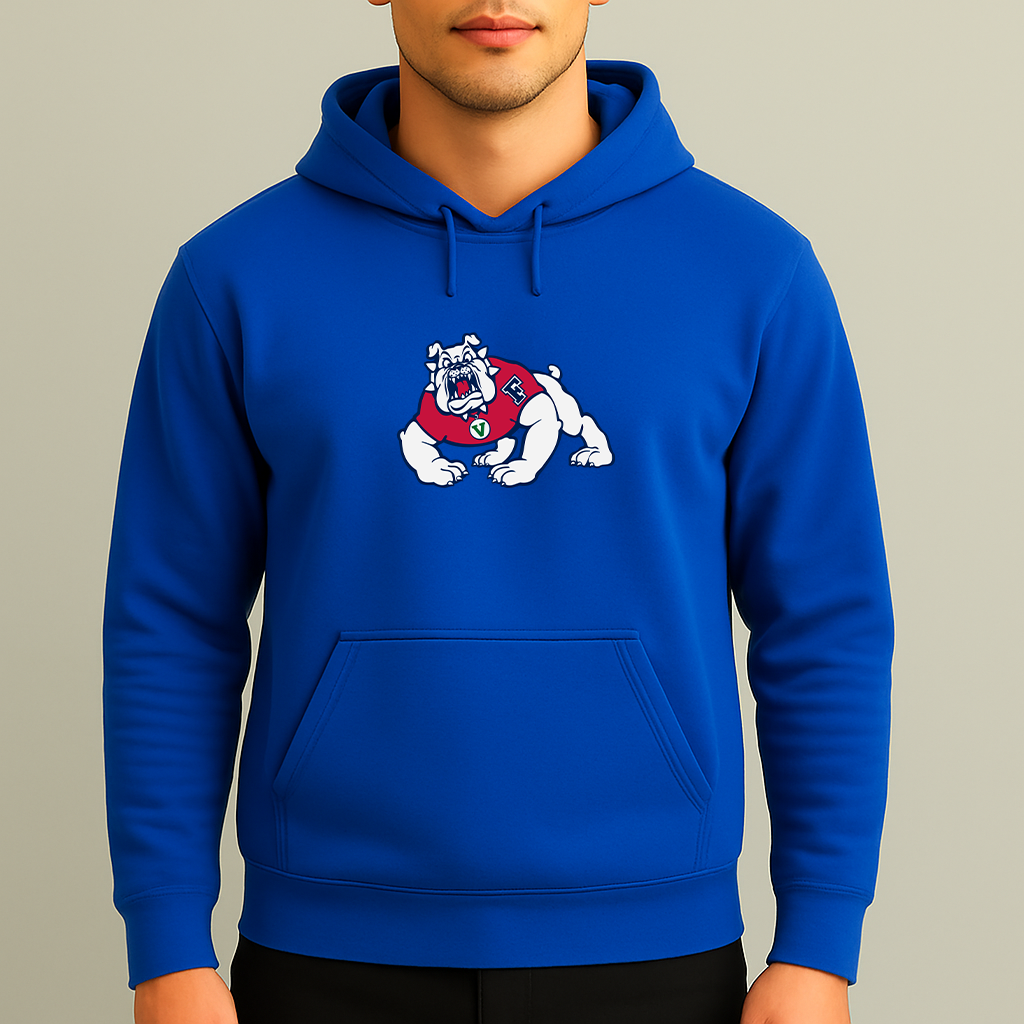 Men's Fresno State Bulldogs Logo Pullover Hoodie
