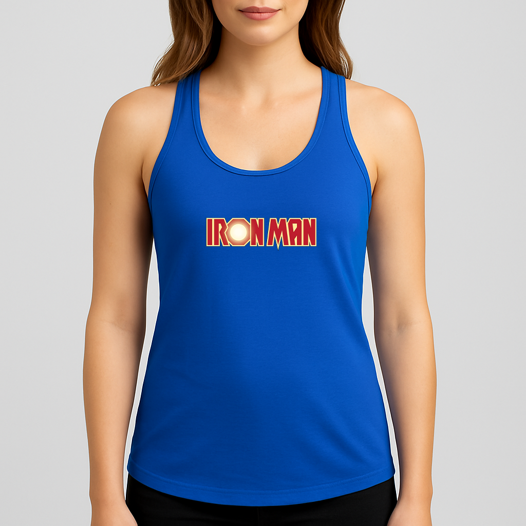 Women's Iron Man Marvel Superhero Racerback Tank Top
