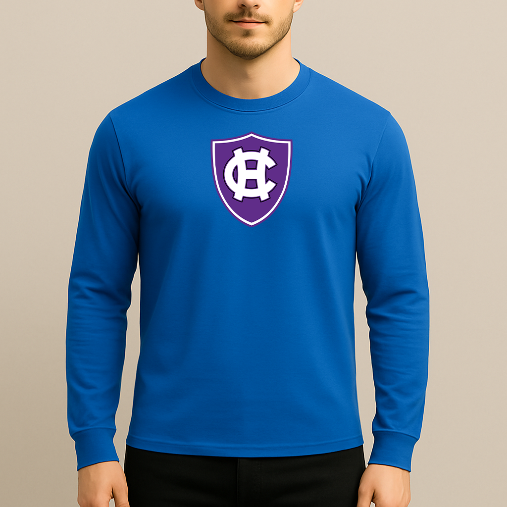 Men's Holy Cross Crusaders Logo Long Sleeve T-Shirt