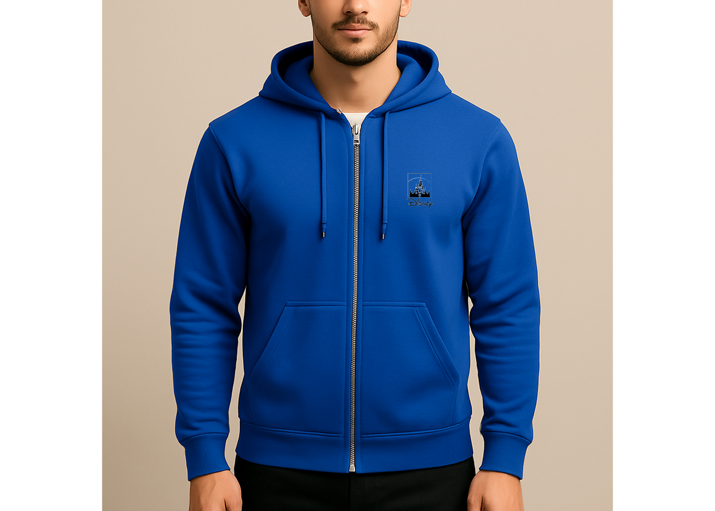 Men's Walt Disney Cartoon  Zipper Hoodie