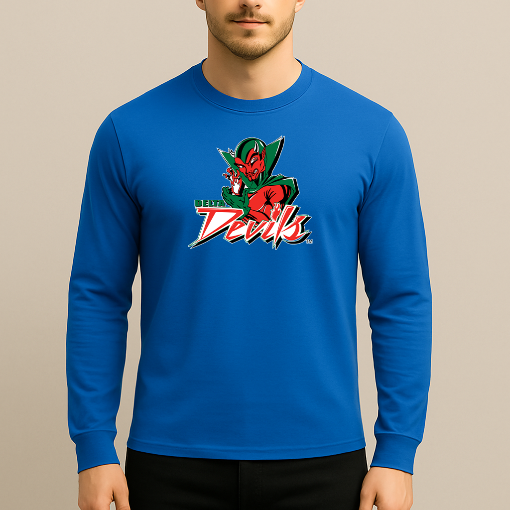 Men's MVSU Delta Devils Logo Long Sleeve T-Shirt