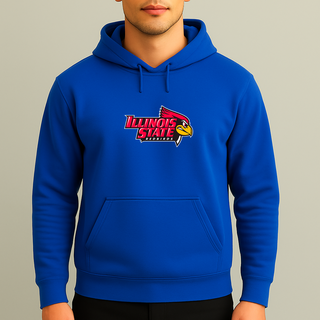 Men's Illinois State Redbirds Logo Pullover Hoodie