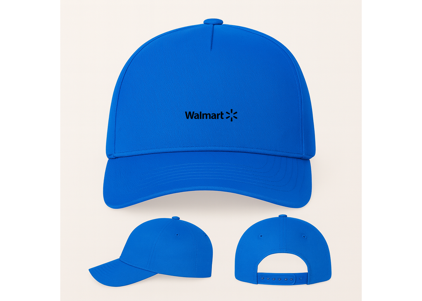 Walmart Logo Five Panel Twill Snapback Cap
