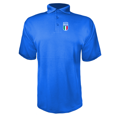Men's Italy National Soccer Polyester Polo