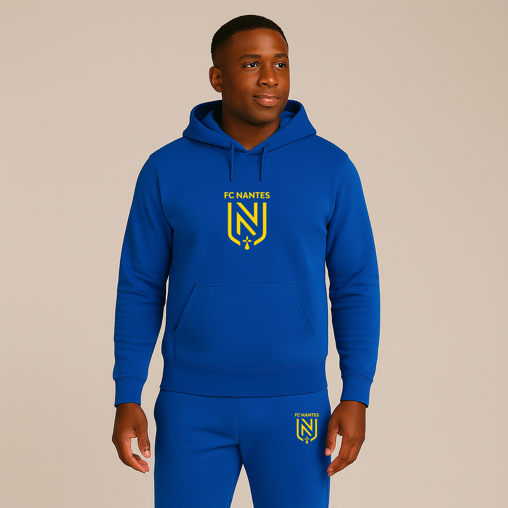 Men's FC Nantes Soccer Logo Hoodie Joggers Set