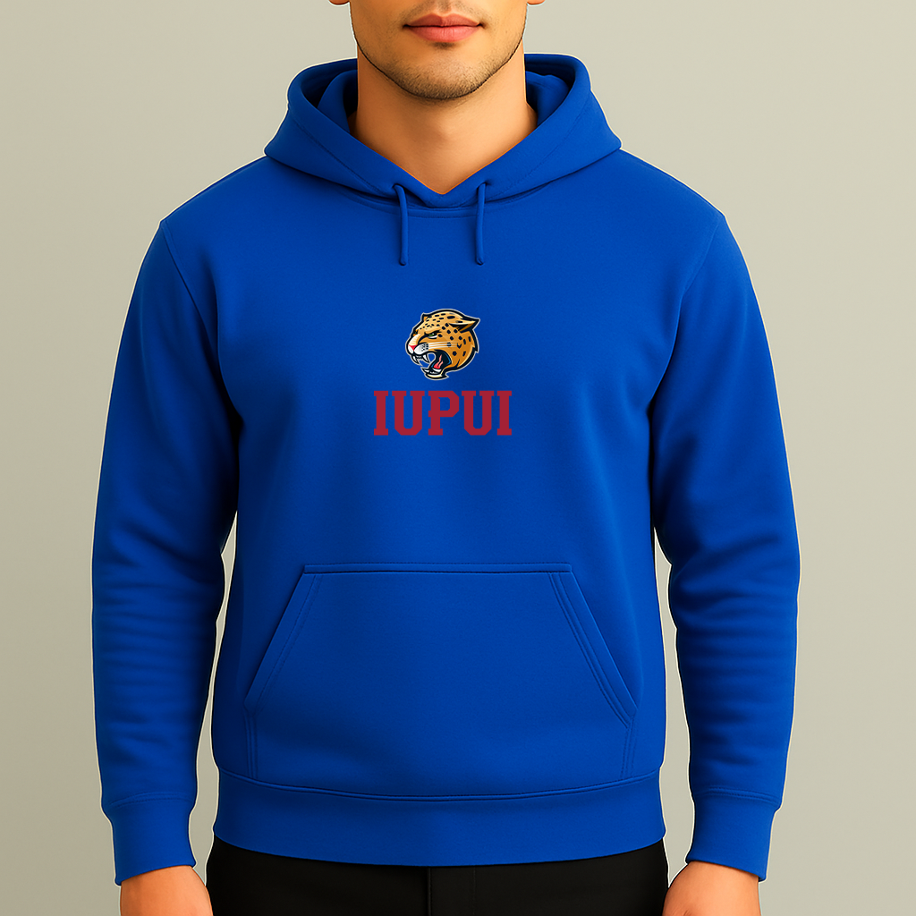 Men's IUPUI Jaguars Logo Pullover Hoodie