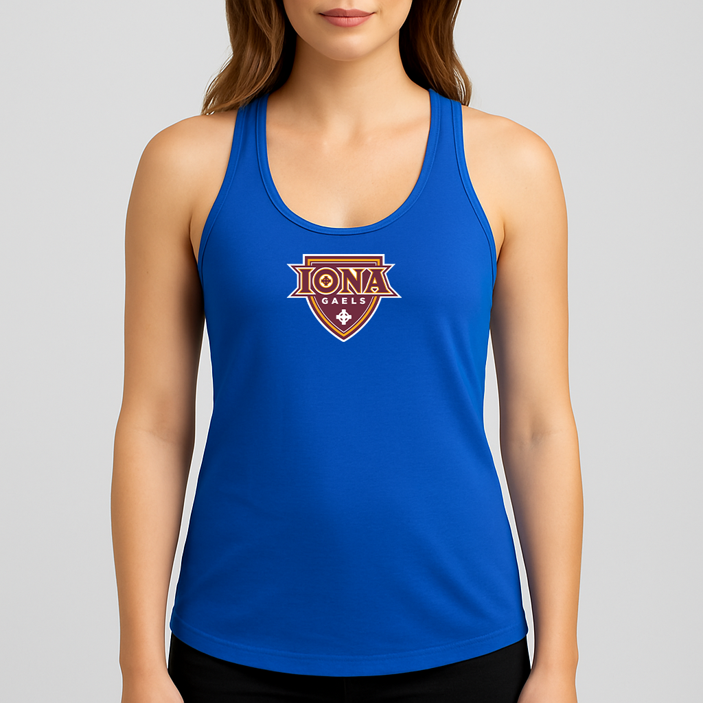 Women's Iona Gaels Logo Next Level Ideal Racerback Tank