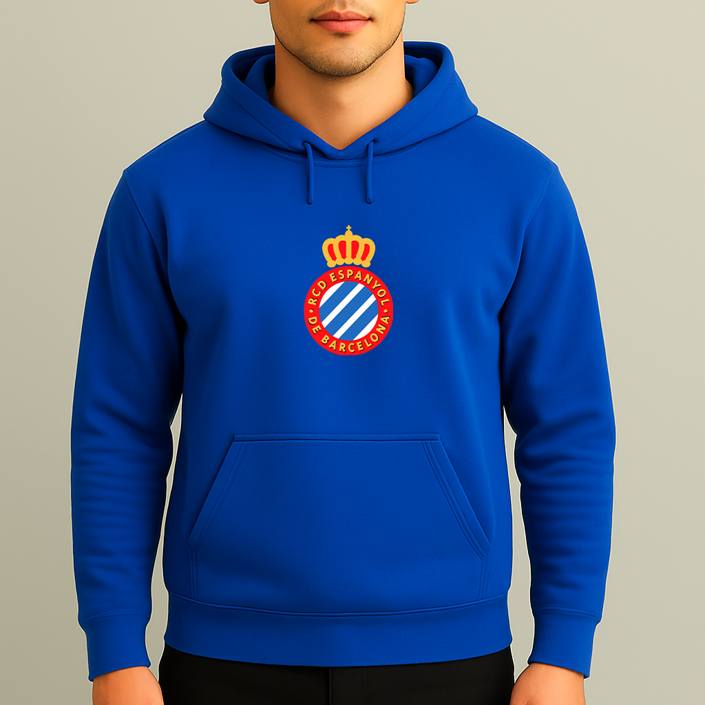 Men's Espanyol Soccer Logo Pullover Hoodie