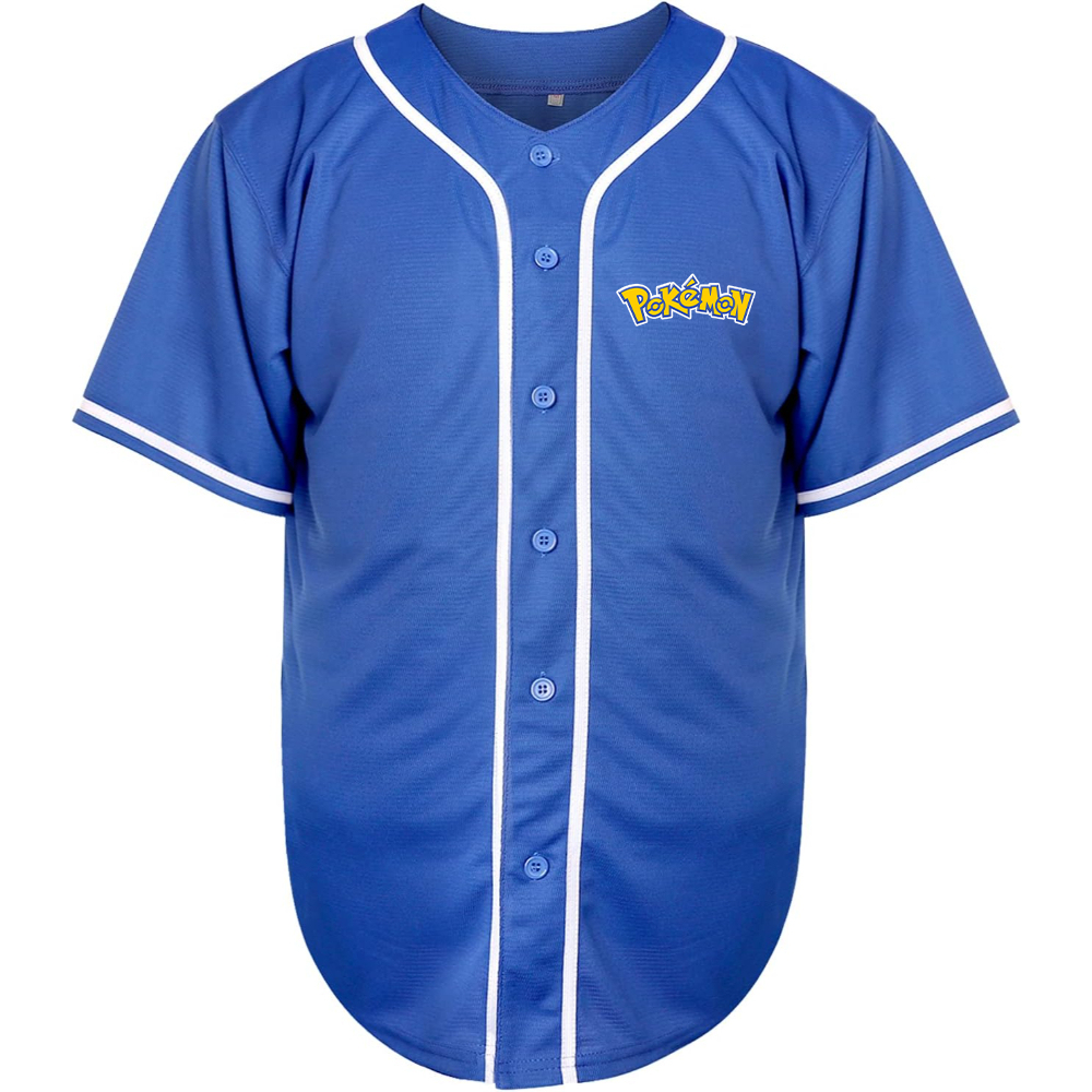 Men's Pokemon Cartoon Baseball Jersey