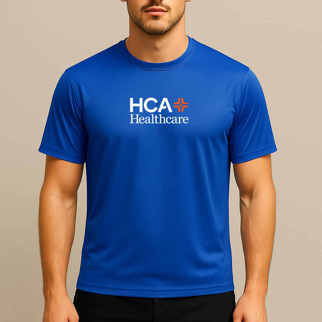 Men's HCA Healthcare Logo Polyester T-Shirt