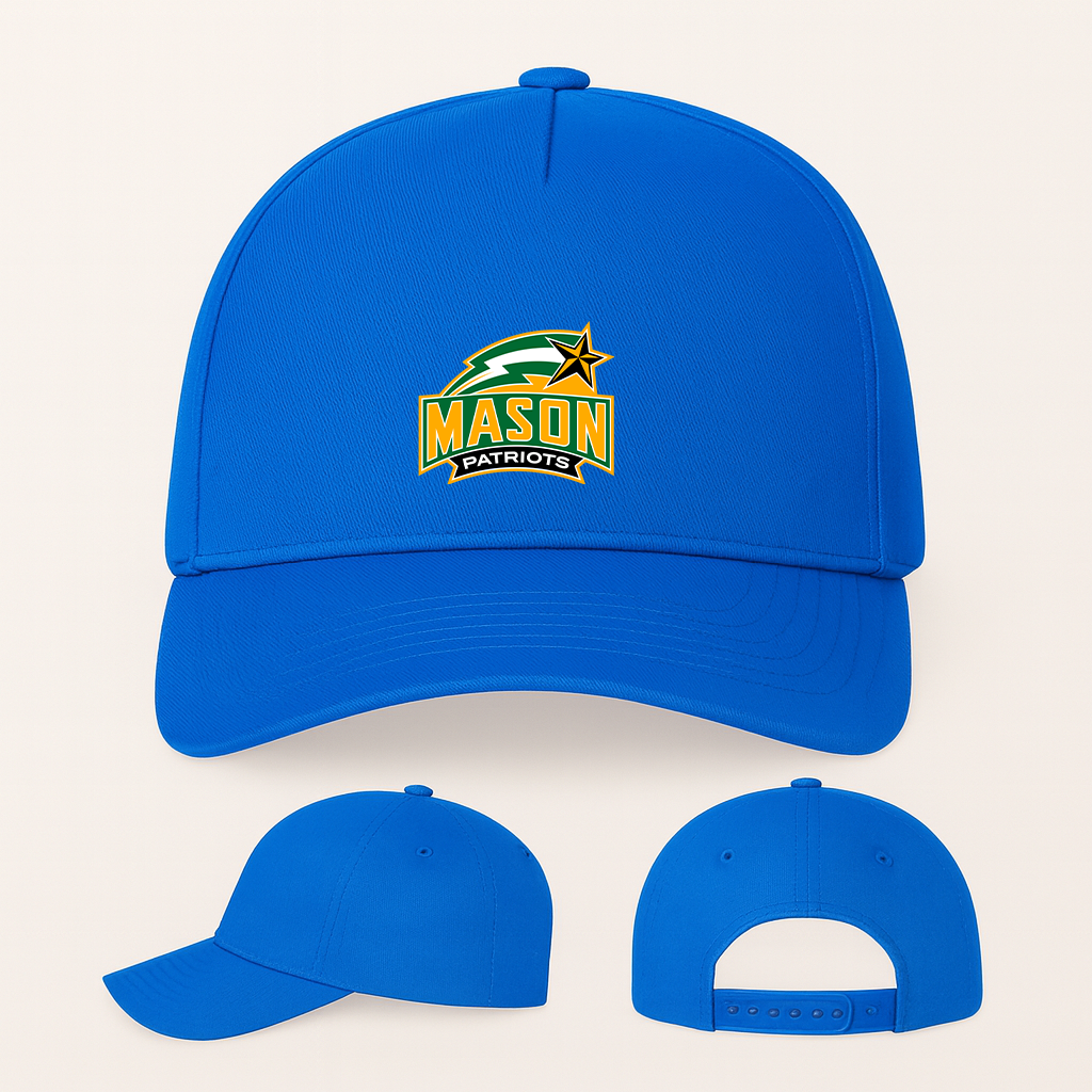 George Mason Patriots Logo Five Panel Twill Snapback Cap