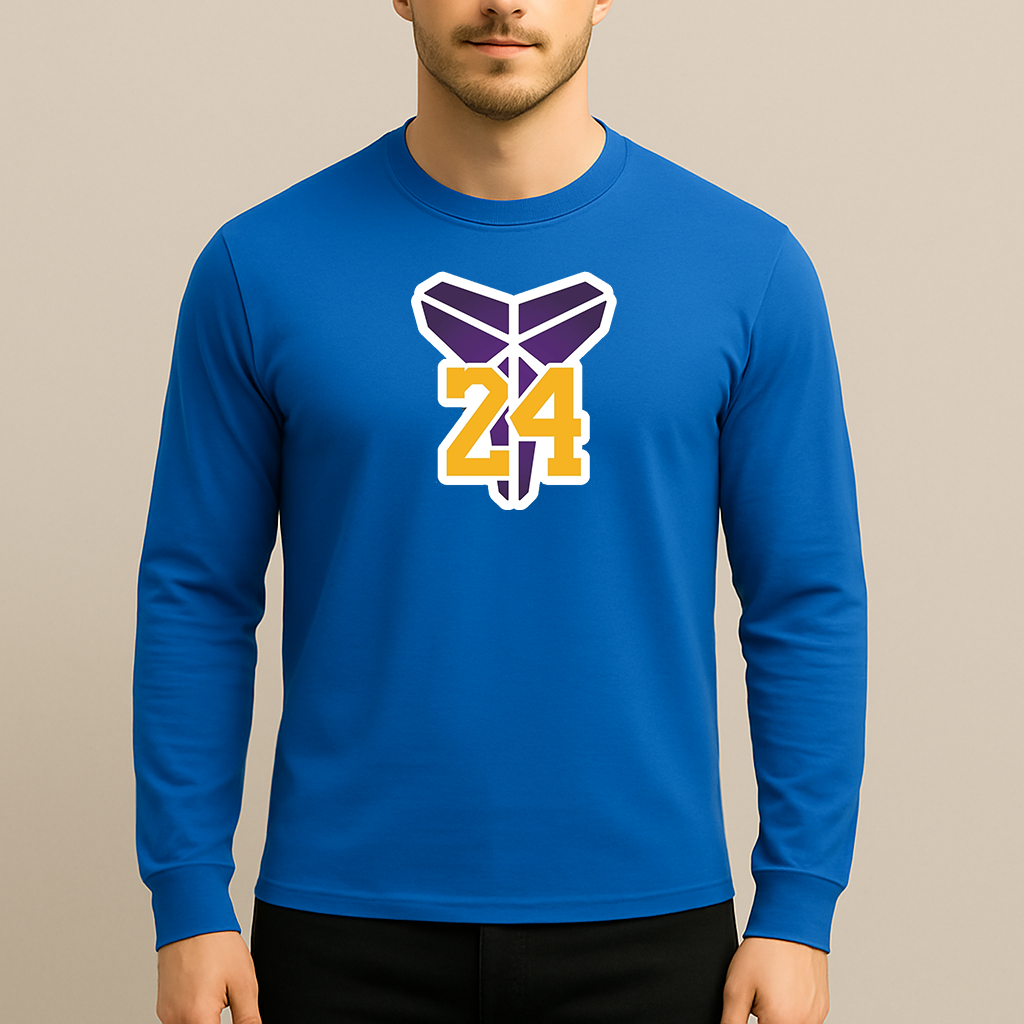 Men's Kobe Bryant Mamba 24 Long Sleeve T-Shirt