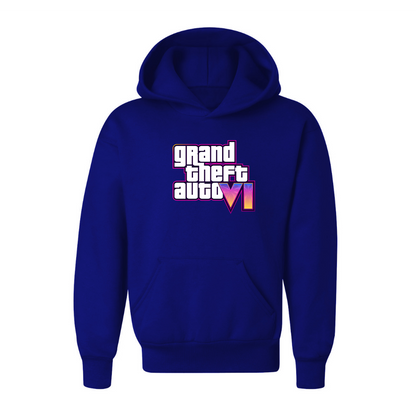 Youth Kids GTA 6 Grand Theft Auto VI Pullover Hoodie Game