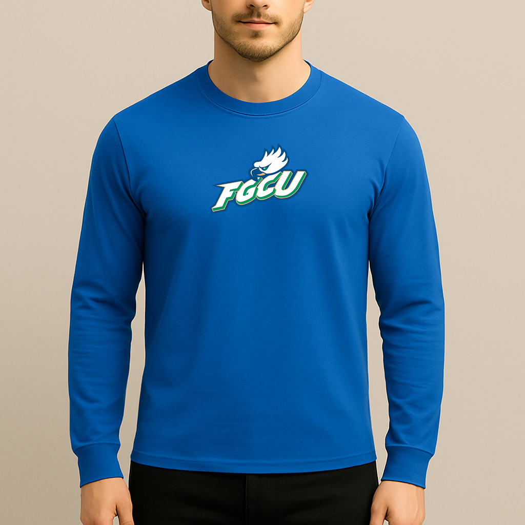Men's Florida Gulf Coast Eagles Logo Long Sleeve T-Shirt
