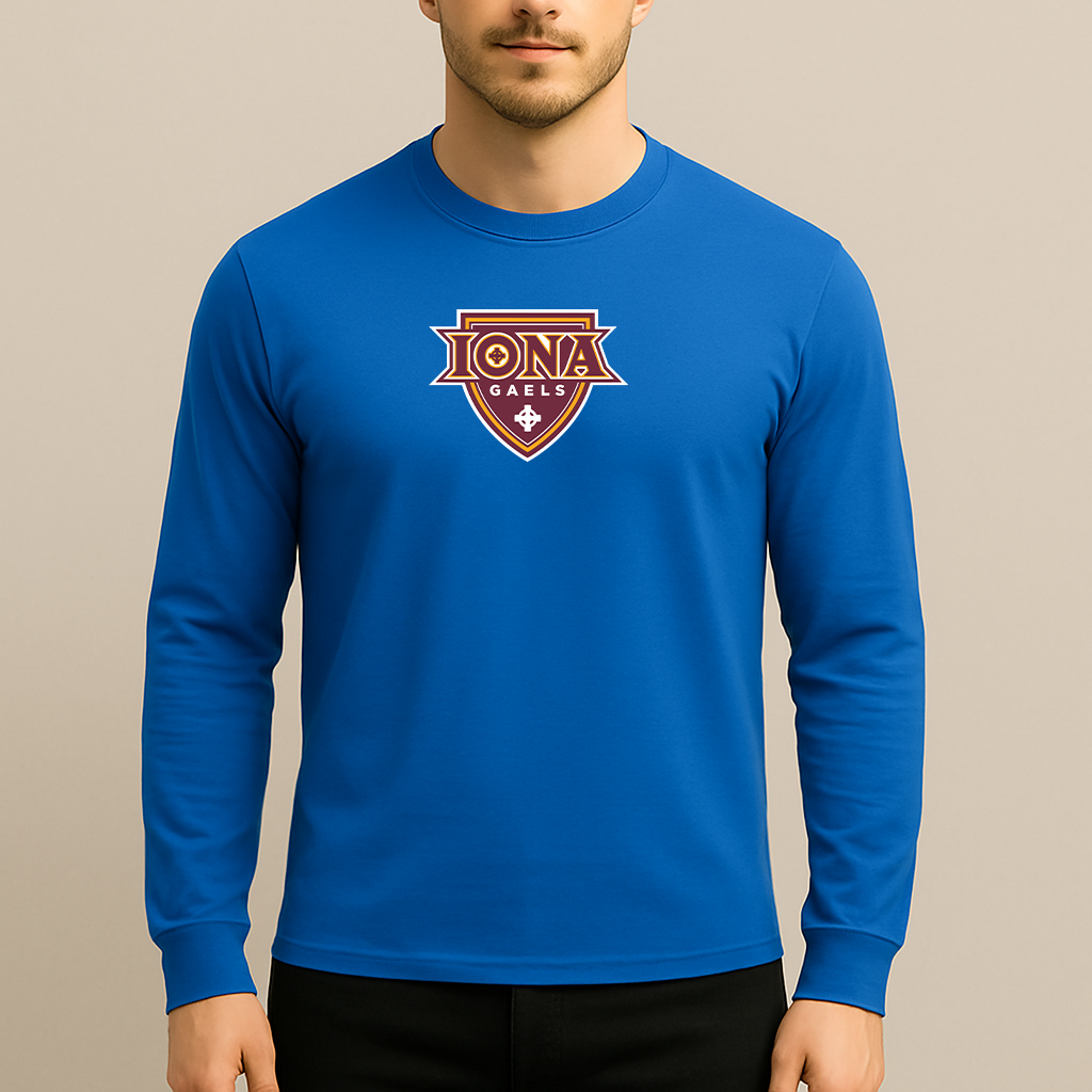 Men's Iona Gaels Logo Long Sleeve T-Shirt
