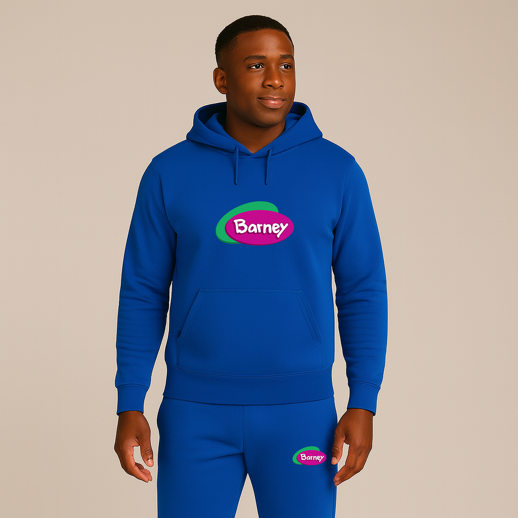 Men's Barney Show Hoodie Joggers Set