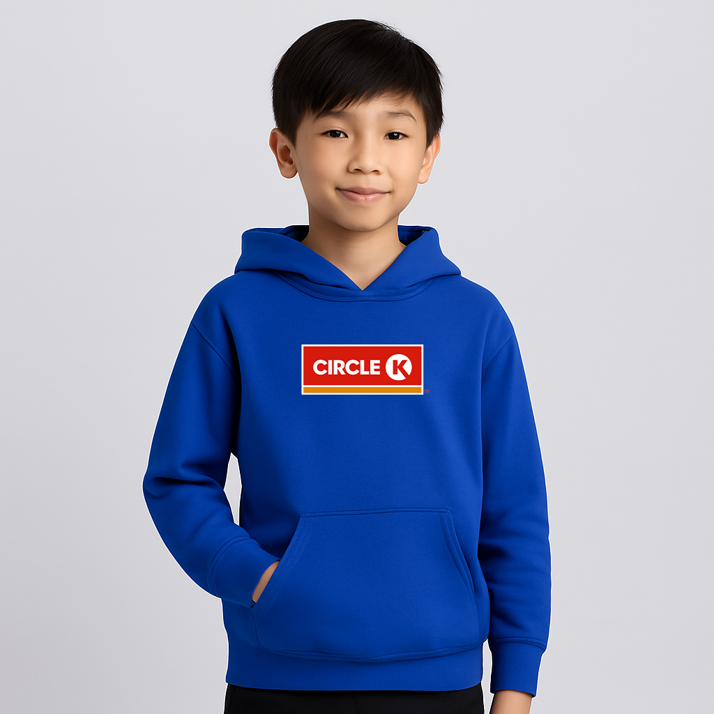 Youth Kids Circle K Gas Station Pullover Hoodie