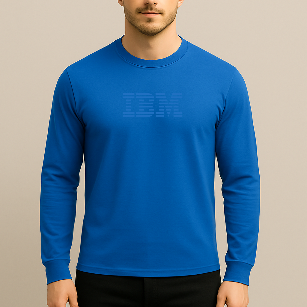 Men's IBM Logo Long Sleeve T-Shirt