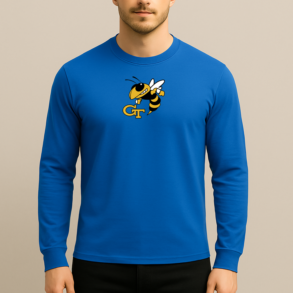 Men's Georgia Tech Yellow Jackets Logo Long Sleeve T-Shirt