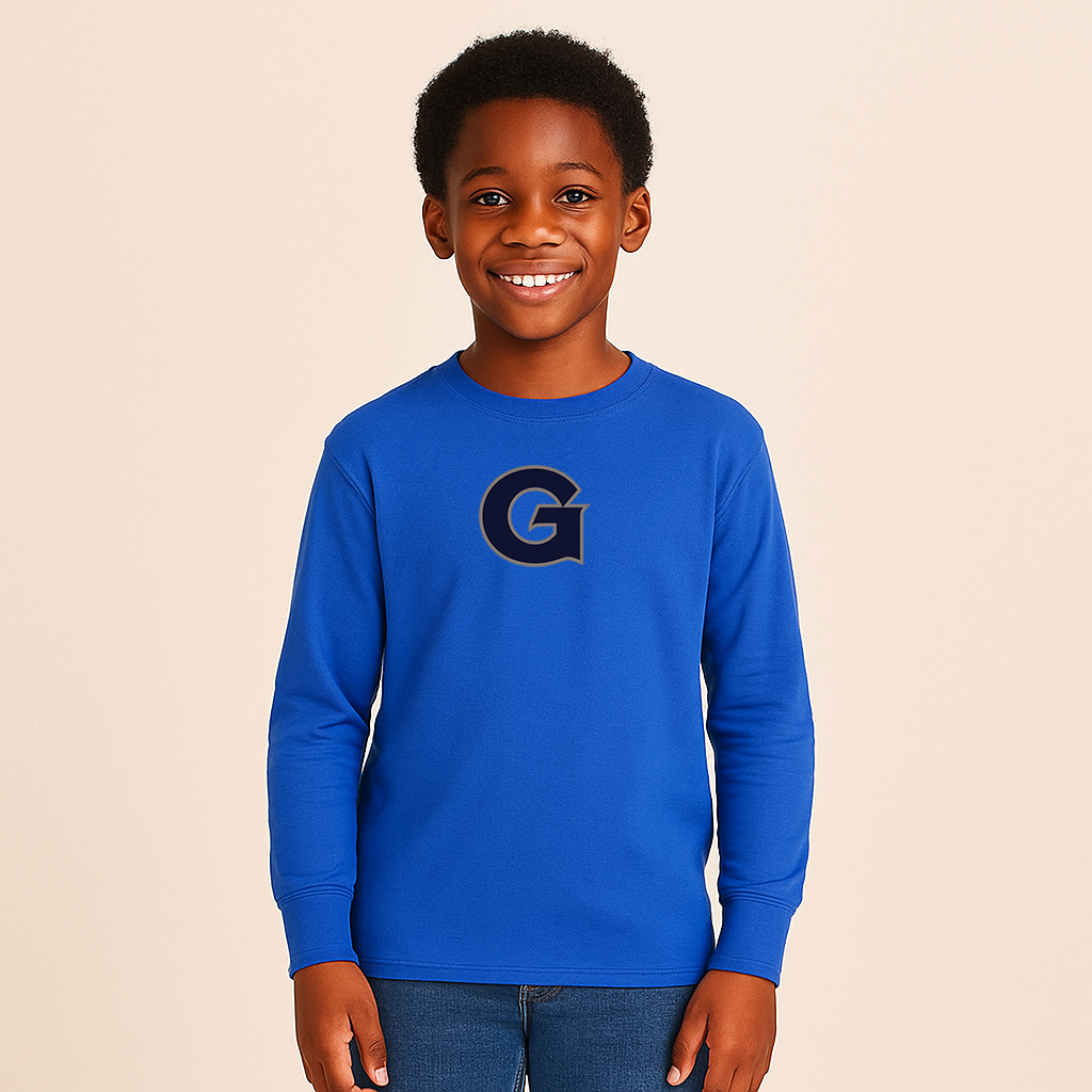 Youth Georgetown Hoyas Logo Cotton Long Sleeve T-Shirt