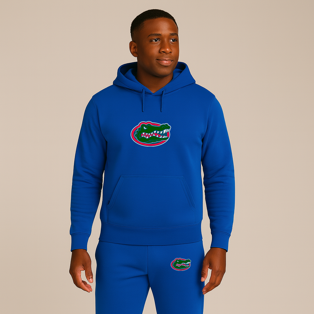 Men's Florida Gators Logo Hoodie Joggers Set