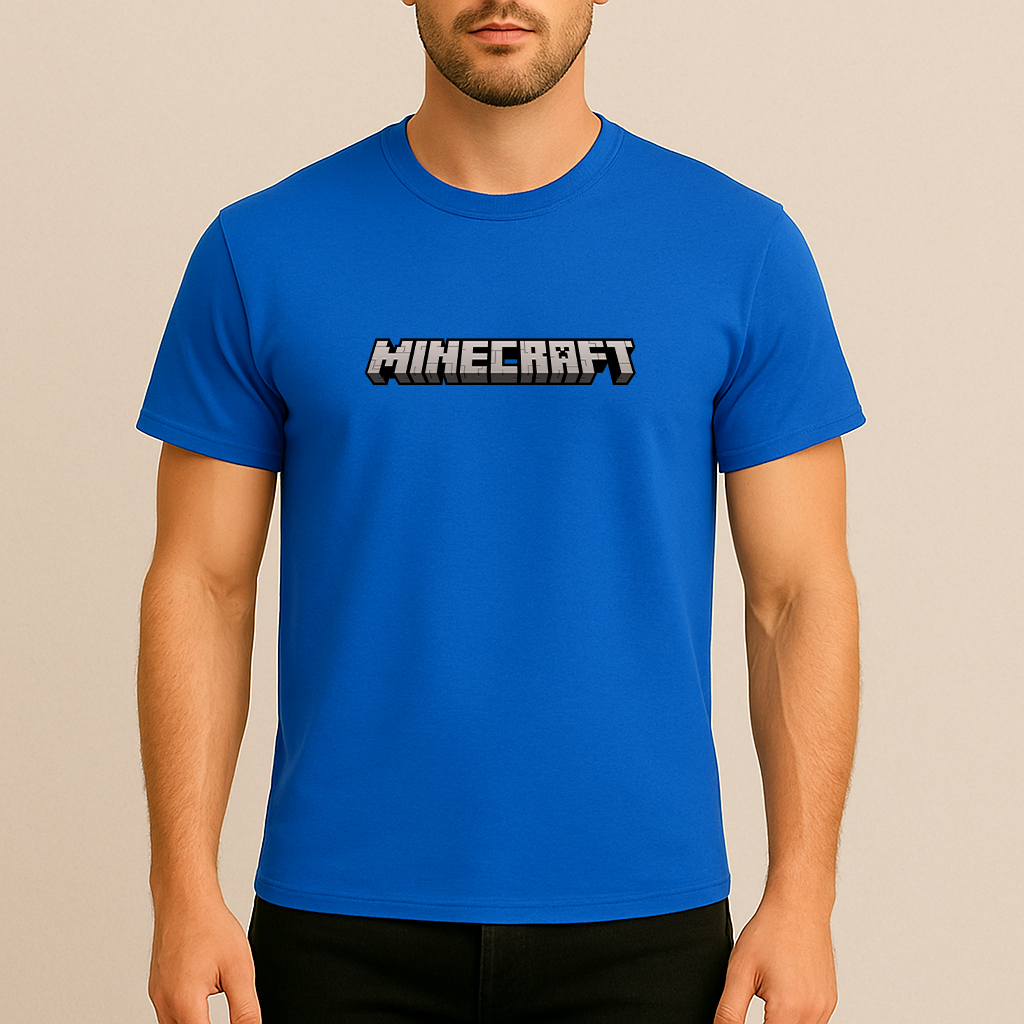 Men's Minecraft Game Cotton T-Shirt