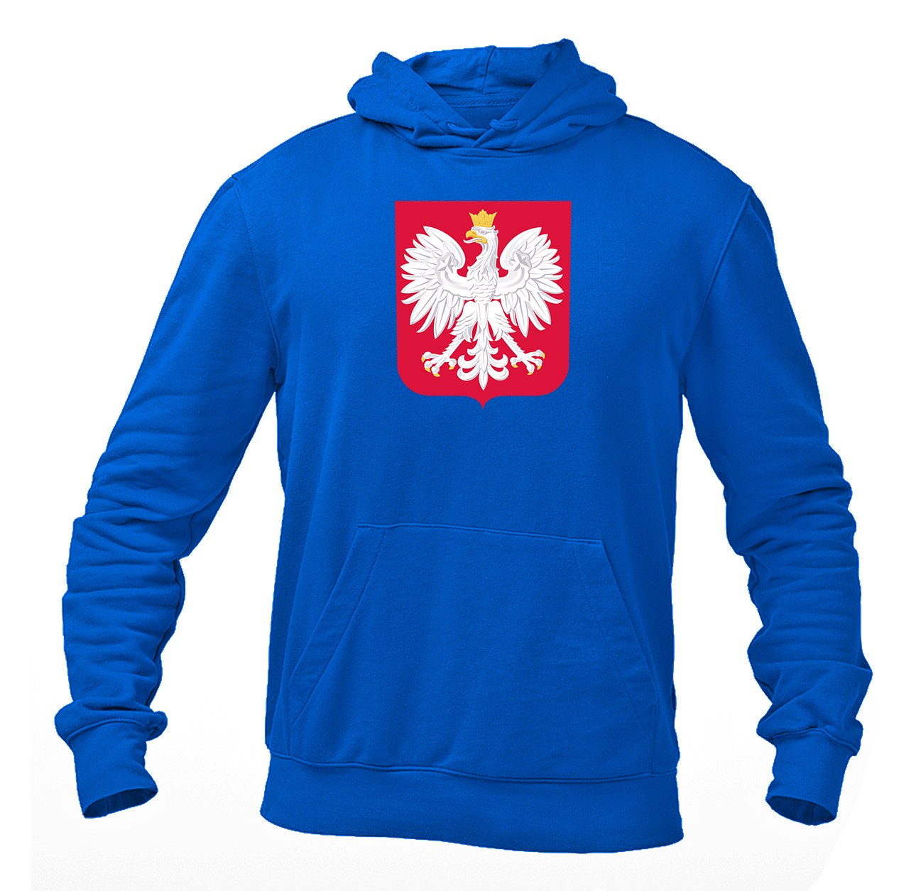 Men's Poland National Soccer Team Pullover Hoodie