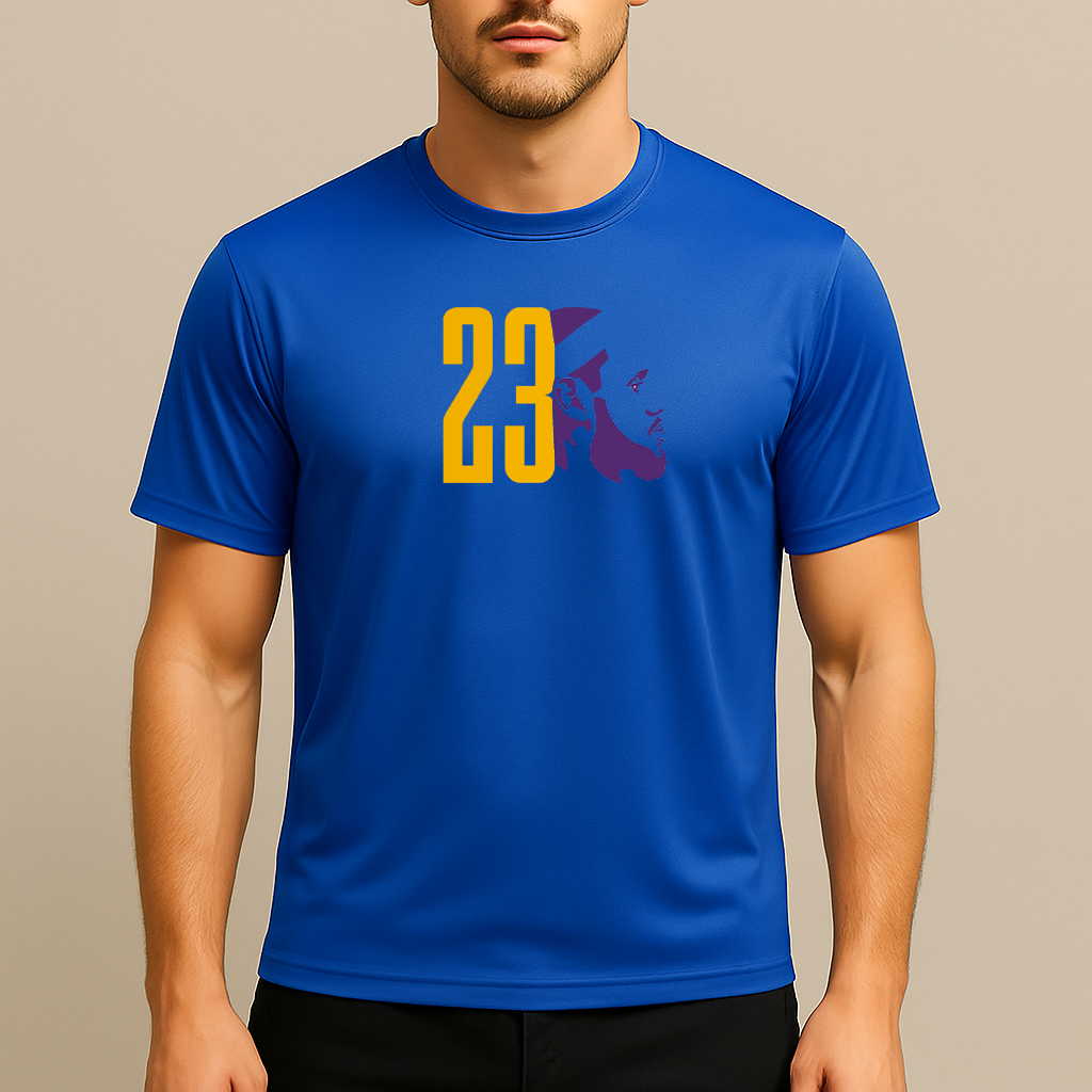 Men's Lebron James 23 Sports Polyester T-Shirt