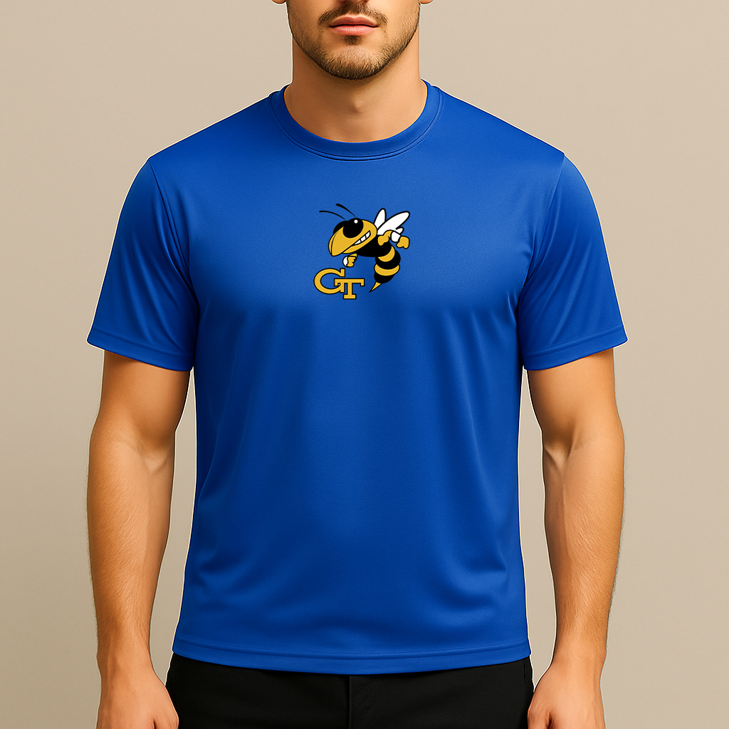 Men's Georgia Tech Yellow Jackets Logo Polyester T-Shirt
