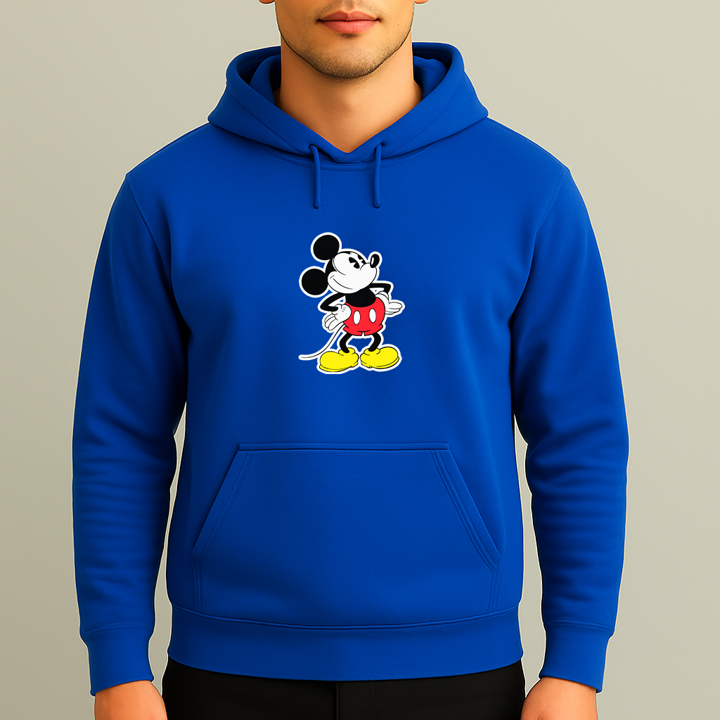 Men’s Mickey Mouse Cartoon Pullover Hoodie