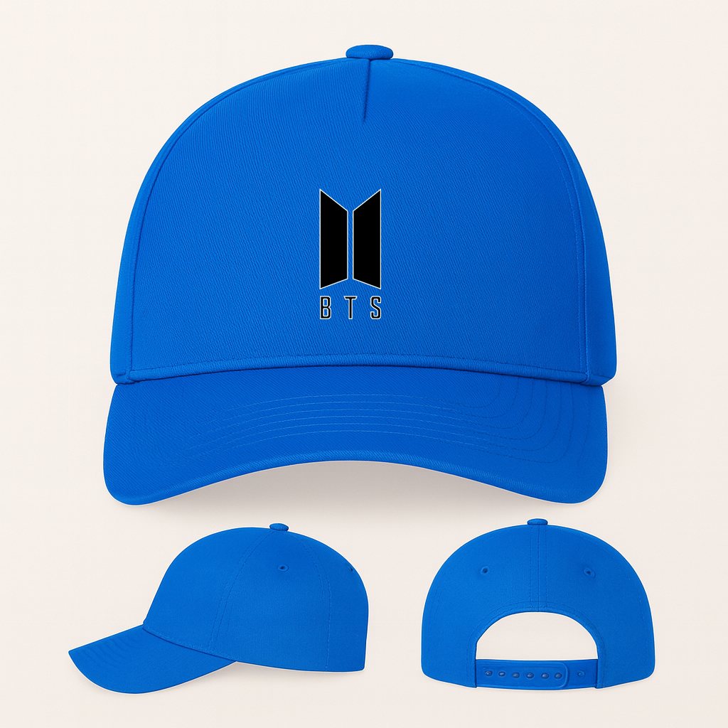 BTS Music Five Panel Twill Snapback Cap