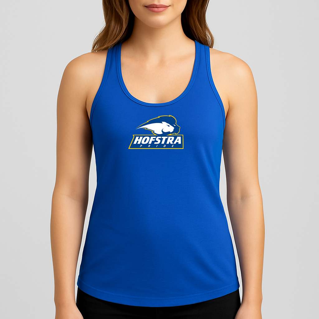 Women's Hofstra Pride Logo Next Level Ideal Racerback Tank