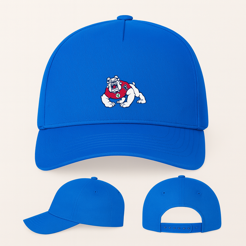 Fresno State Bulldogs Logo Five Panel Twill Snapback Cap